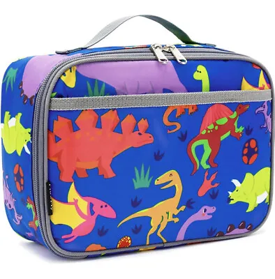 FlowFly Kids Lunch Box Insulated Soft Bag Mini Cooler Back To School Dinosaur  • $13.99