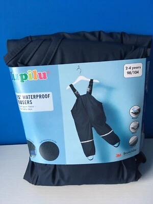 £13.99 • Buy LUPILU Navy Boys Girls Waterproof Fleece Dungarees Puddle/Snowsuit Age 2-4 Years