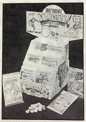 Comic Book Candy Print Ad Original Vintage 1981 Rare VHTF Flash Superman Callard • $14.28
