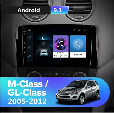 9  Android 9.1 Car GPS Stereo Radio WiFi 4G For Mercedes Benz X164 W164 ML GL • $166.03