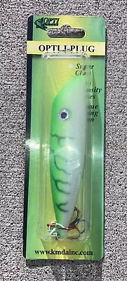 NEW Opti 5” J-Plug Salmon Trolling Glow Green Herringbone Rare Hot Glow! BNIP • $5.50