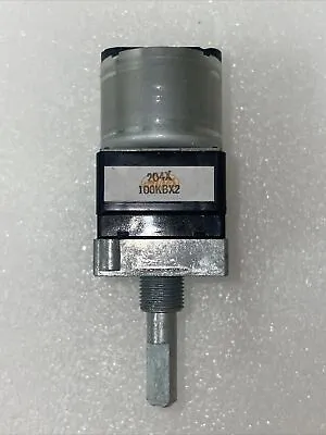 RK16812MG099 Potentiometer Rotary Motor 100K Ohm 20% 16mm Single-Shaft Dual-unit • $15