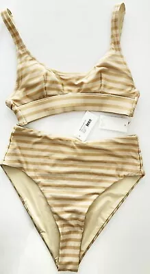 TIGERLILY Verena NEW Swimwear Bikini Bra Top XXS AU 6 + Bottom XS AU 8 RRP $199 • $38.95