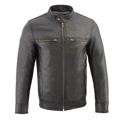 Milwaukee Leather Men's Sheep Skin Leather Jacket With Zipper Front *SFM1866 BLK • $99.99