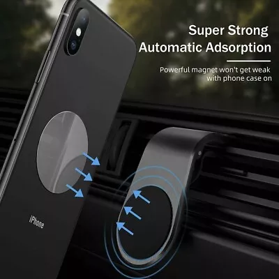 3pc Metal Plate Disc Phone Holder Car Mount Sticker Magnetic Self Adhesive • $3.25