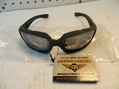 MAXX Brand Smoke Tint Motorcycle Sun Glasses With Foam Face Guards • $9