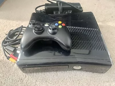 Xbox 360 S Slim Black Console Model 1439 Console W Cords And Controller Tested • $54.99