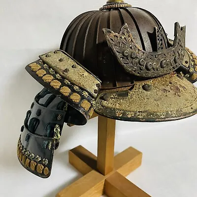 Edo Period 24-Ken Suji Kabuto: Authentic Japanese Antique Samurai Armor Helmet • $1665