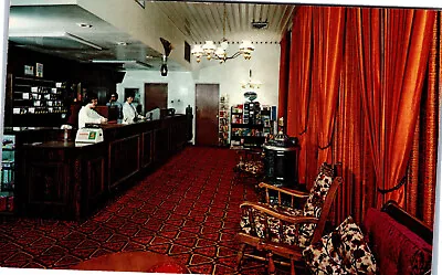 St Charles Missouri Town House Inn Lobby Mid Century Furniture Vintage Postcard • $3.99