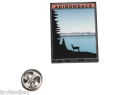 Amtrak Collector Edition Michael Schwab Adirondack Acrylic Lapel Hat Pin New • $18.95