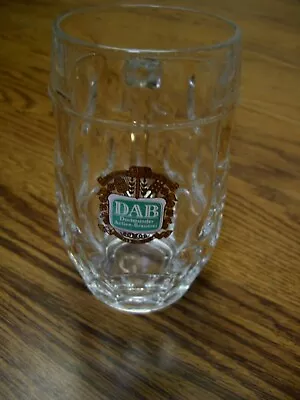 DAB (Dortmunder Actien Brauerei) German .25 L Clear Glass Beer Mug/5  Tall • $17.99