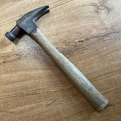 Vintage True Temper 15.25” - USA - Wood Handle Framing Straight Claw Hammer 116R • $19.99