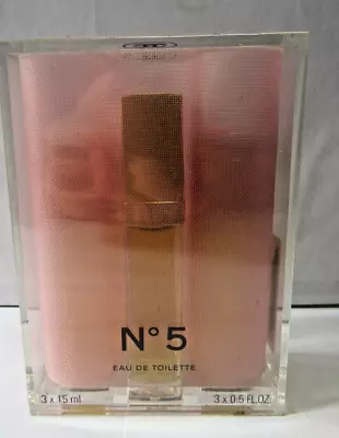 Vintage Chanel No5 3 X 15ml EDT 1 X  Purse Spray Plus 2 X Refills - New & Sealed • £99.99