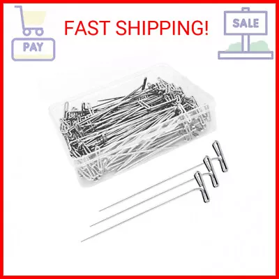 200Pcs T Pins 2 Inch Sewing Pins Stainless Steel Wig Pins For Wigs T-pins For • $10.15