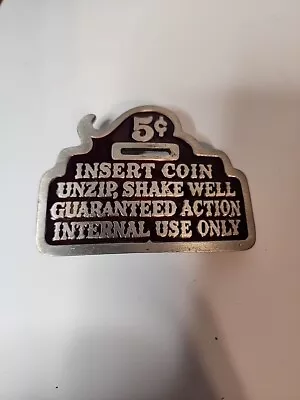 Pi03108 Vintage 1979 *insert Coin Unzip Shake Well* Funny Novelty Belt Buckle • $10