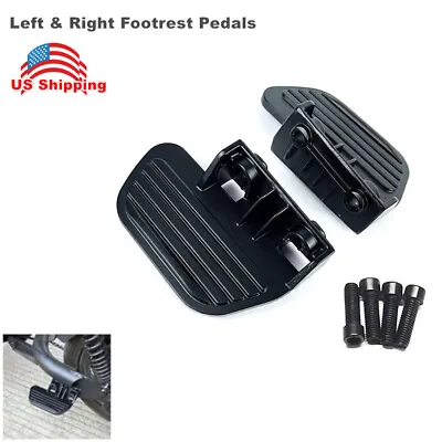 Universal Motorcycle Moped Aluminum Alloy Foot Pegs Left & Right Footrest Pedal • $17.99