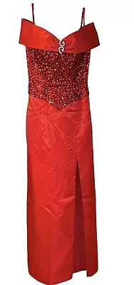 Mike Benet Vintage Formal Gown Dress Size 12 Red  • $25