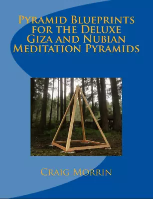Pyramid Blueprints Book For The Deluxe Giza And Nubian Meditation Pyramids • $39.95