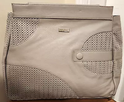 NEW - MICHE - Prima Bag Shell -  Devanee  Light Gray Faux Leather - Retired • $14.95