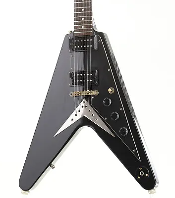 EPIPHONE 1958 Korina Flying V Ebony Used Korina Body Mahogany Neck W/Soft Case • $966.99