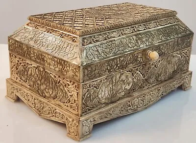 Antique Big Size  Islamic Handmade Mughal Camel Bone Box Wid Quran Verses 19th C • $1100