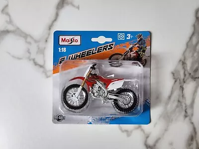 NEW 2012 Honda CRF450R Dirt Bike 1:18 Model Motorcycle Collectible Motocross  • $18.99