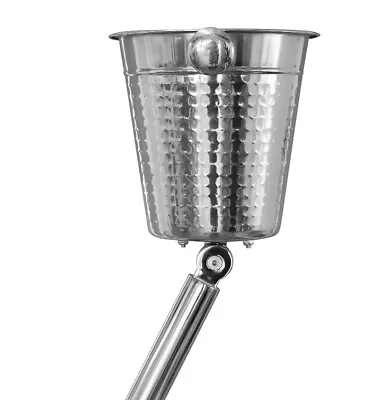 Premium Metal Ice Bucket With Hammer Finish & Yacht Fishing Rod Holder For Boat • $129.95