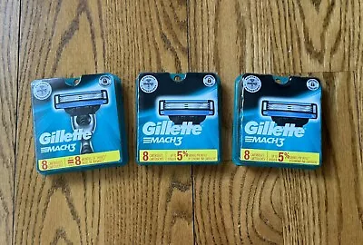 Gillette Mach3 Refill Cartridge Razor Blades For Mach 3 24 Count • $33.75