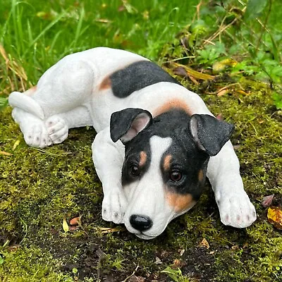 Jack Russell Figurine Large 46cm Ornament Memorial Grave Marker Decoration Gift • £46.95