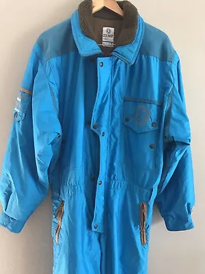 NWT Colmar Sportswear Italian Ski Team  Snow  Suit One Piece Blue Sz 42 Large • $199.99