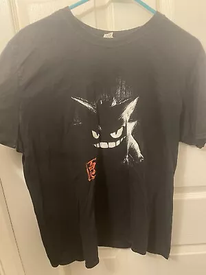 Men's L Pokemon Gengar Short Sleeve T-Shirt Black • $24.99