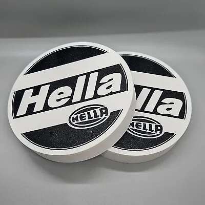 BMW E30 Hella Style High Beam Headlight Covers | White Rally Caps | E28 E24 RARE • $34.99