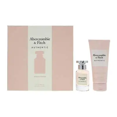 Abercrombie And Fitch Authentic Woman Gift Set 50ml Edp Spray + B Lotion 200ml • £30.85