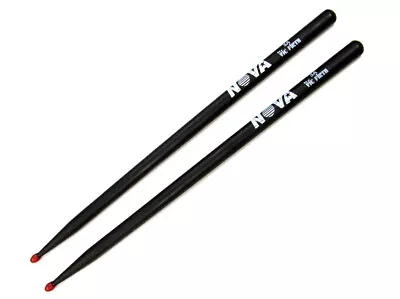 $16.99 • Buy Drum Sticks Vic Firth 5A Nova Black With Red Nylon Tip Hickory