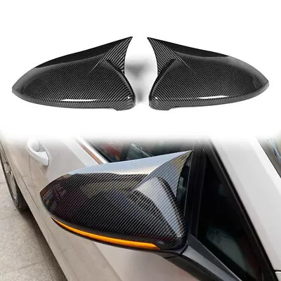 $26.75 • Buy Carbon Fiber Rearview Mirror Cap Cover For 2014-2019 VW Golf MK7 MK7.5 GTI GTD R
