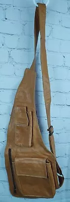 Vintage Vera Pelle Italian Leather Sling Bag Crossbody • $60