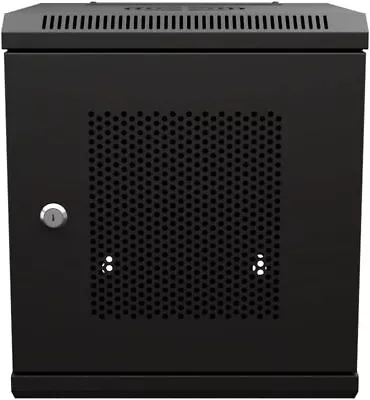 6U 10 Inch Network Server Cabinet 11.8 Inch Deep Perforated Door Wall Mountable • $140.29