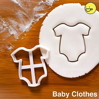 Baby Jumpsuit Clothes Cookie Cutter | Baby Shower Birthday Party Biscuit Newborn • £7.01