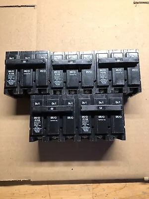 Lot Of 5 New No Box Eaton Circuit Breaker 60 Amp 240 VAC 3 Pole HQP3060H /BR360 • $250