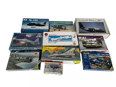 Lot Of 10 Vintage WW2 Plastic Model Plane Aircrafts Airplane Kits Old 1:72 #223 • $110