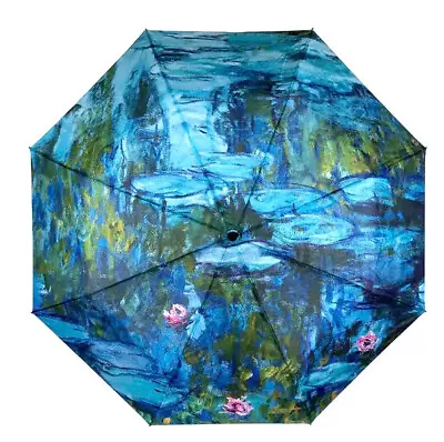 Auto Open Folding Umbrella Claude Monet - Water Lillies Nympheas • $26.09