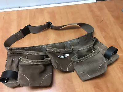 AWP  Suede Leather Tool Belt With Leather Hammer Loops • $19.99