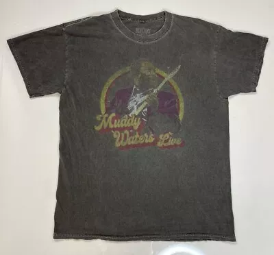 Muddy Waters Live Keep The Blues Alive Graphic T-shirt Men Medium Gray Music • $19.95