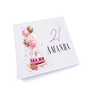 Personalised 21st Birthday Gifts For Her Photo Album UV-582 • £15.49