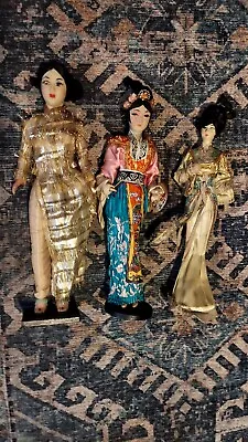 Lot Of 3 Vintage  Vietnamese Dolls • $20