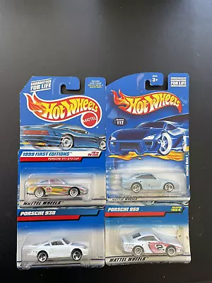 Hot Wheels 1/64 4 Car Lot Porsche 911 / GT3 / 930 / 959- Great Value • $0.99