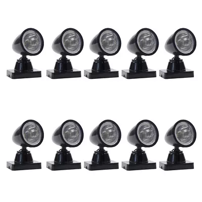 10pcs Model Railway O Scale 1:50 Christmas Village Street Lights Spotlight LEDs • $14.99