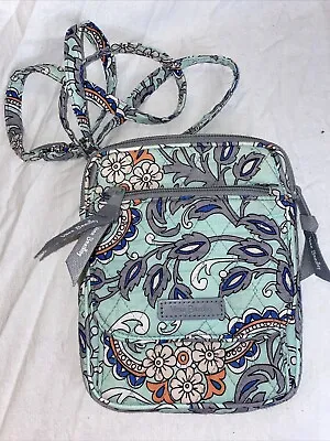 VERA BRADLEY Fan Flowers MINI Crossbody Bag Purse PREOWNED • $15