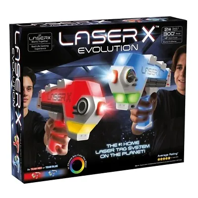 Laser X Evolution Play Set B2 Double 2 Blaster Gaming Infrared Set Laser Tag New • £49.99