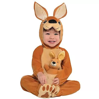 Baby Kangaroo Jumpin Joey Costume Babies Toddler Animal Fancy Dress Outfit Zoo • £12.01